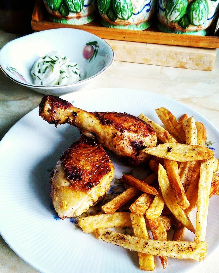 Grilled chicken &amp; fries_2