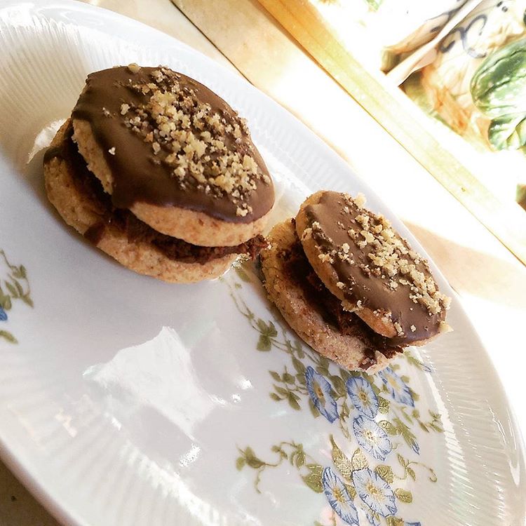 Chocolate walnut cookies